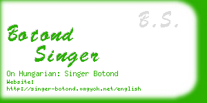 botond singer business card